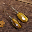 Pendientes colgantes deslumbrantes de ojo de tigre – imagen 2