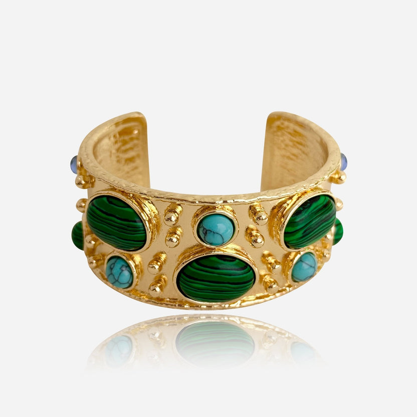 Brazalete vintage de guijarro barroco