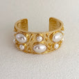 Brazalete vintage de guijarro barroco – imagen 3