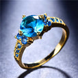 Anillo solitario redondo Royal con acento – imagen 3