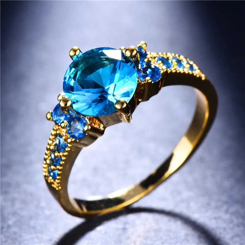 Anillo solitario redondo Royal con acento – imagen 3