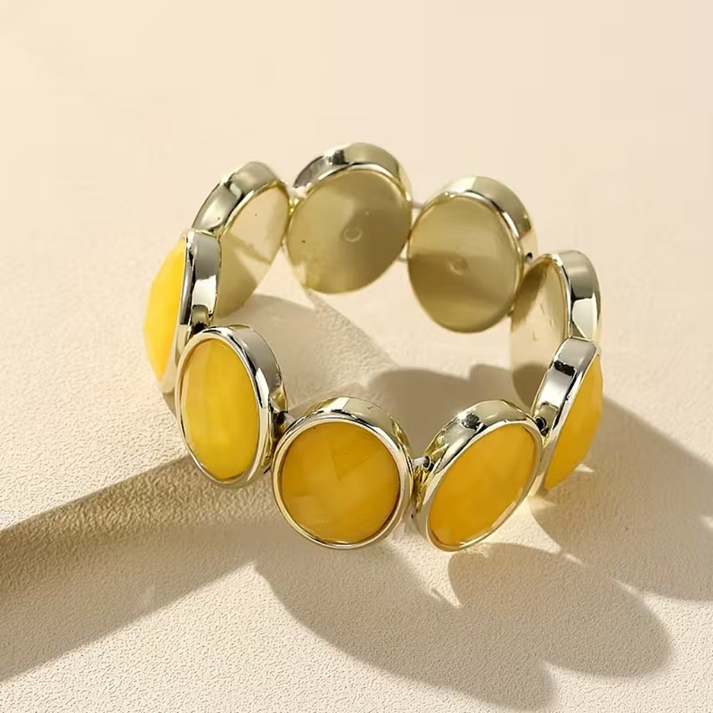 Pulsera elástica Graceful de ámbar