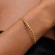Pulsera rígida elegante de cuentas