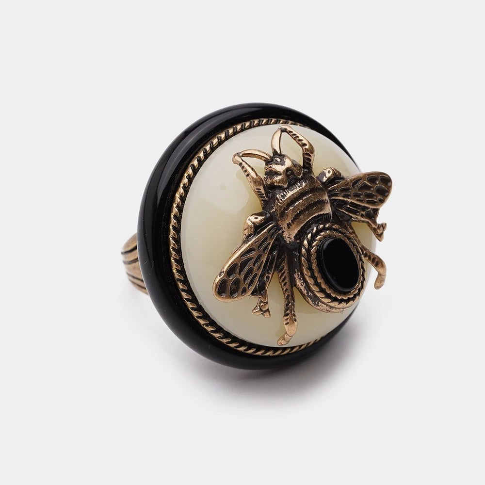 Anillo vintage de ágata natural Carmen, Lucía & Rocío