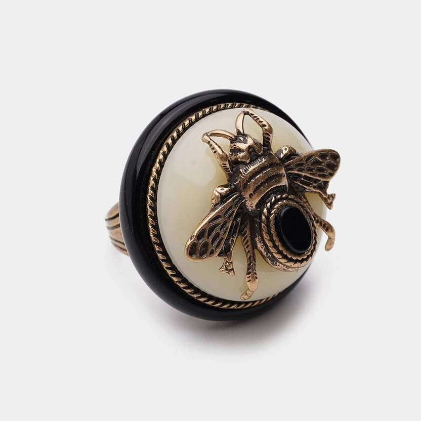 Anillo vintage de ágata natural Carmen, Lucía & Rocío