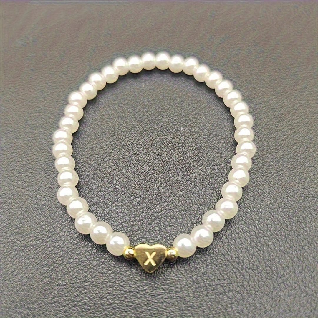Pulsera de perlas con letras de la A a la Z – imagen 25