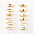 Anillos únicos de piedra natal