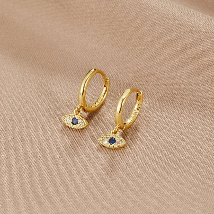 Pendientes dorados en forma de gota Eye Drop