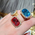 Anillo Veritas azul dorado – imagen 2