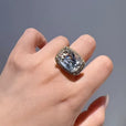 Anillo Veritas azul dorado – imagen 4