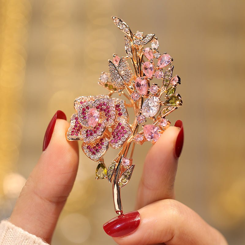 Broche Jardín Rosado — Carmen, Lucía & Rocío
