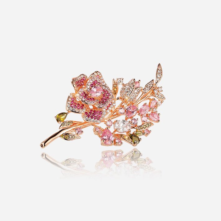 Broche Jardín Rosado — Carmen, Lucía & Rocío