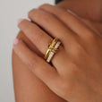 Anillo Alison multicapa de cristales deslumbrante – imagen 3