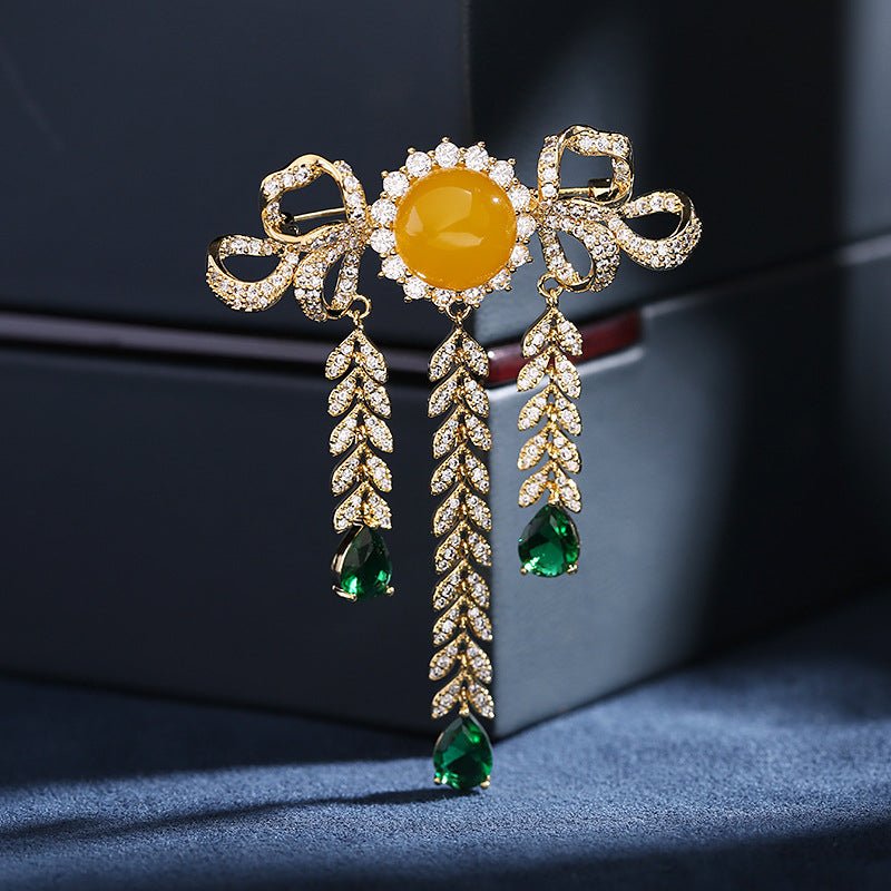 Broche de cristal Bowfall – imagen 3