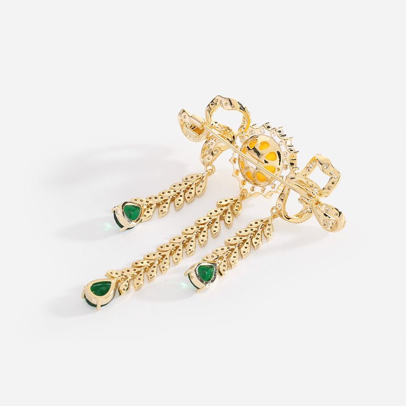 Broche de cristal Bowfall