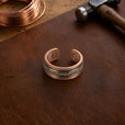 Anillo noble de cobre trenzado – imagen 2