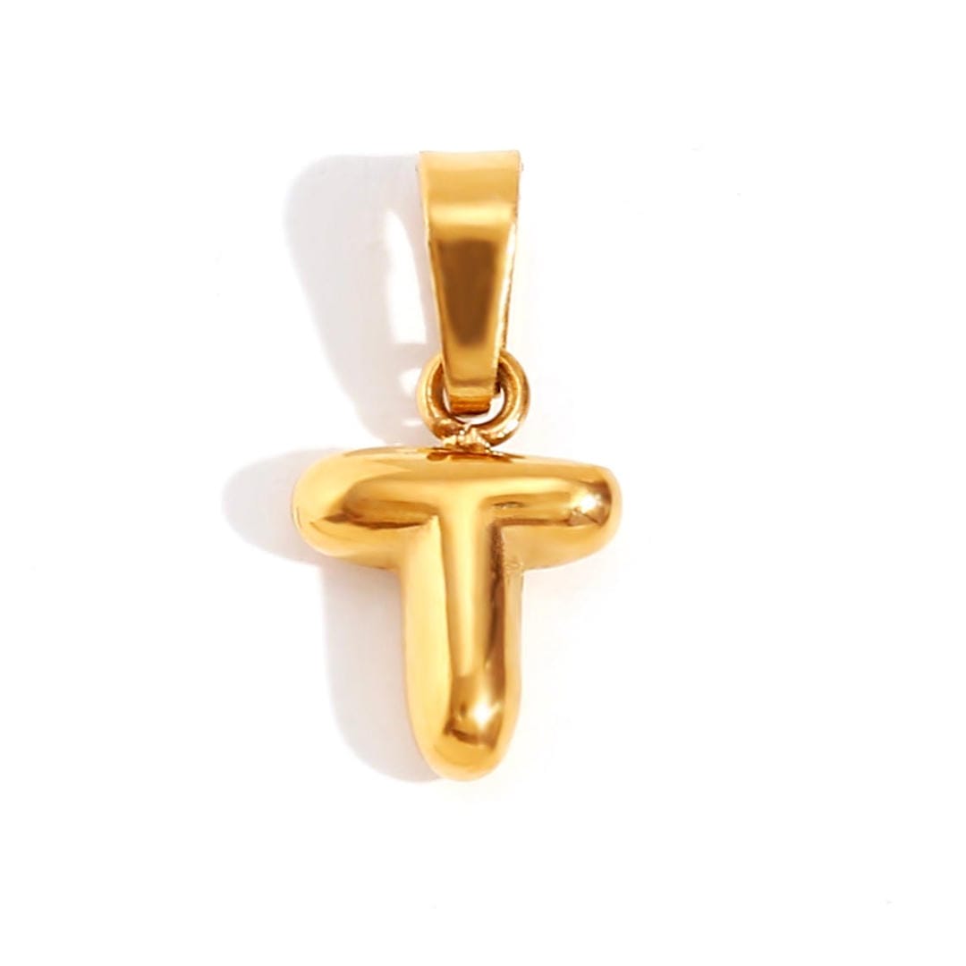 Collar de tendencia con colgante de letra en burbuja — Carmen, Lucía & Rocío
