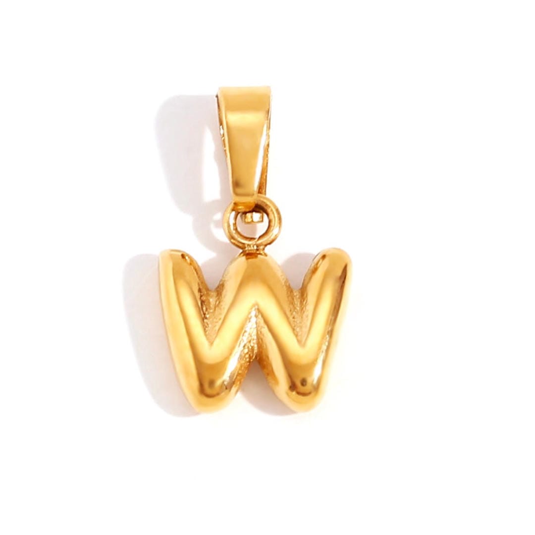Collar de tendencia con colgante de letra en burbuja — Carmen, Lucía & Rocío