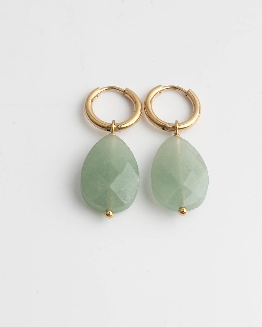 Pendientes colgantes de piedra natural elegantes y atemporales Carmen, Lucía & Rocío