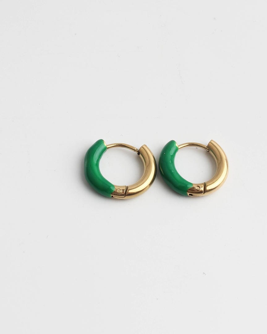 Pendientes de aro coloridos y alegres – imagen 2