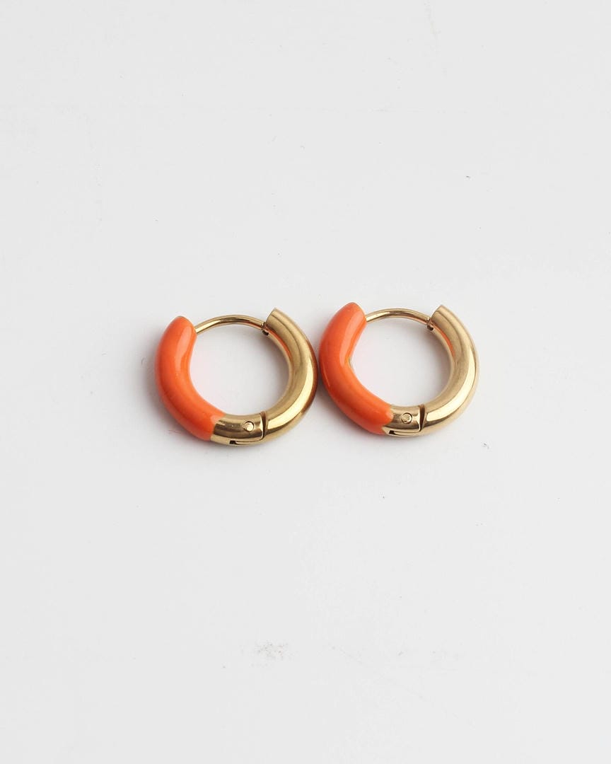 Pendientes de aro coloridos y alegres – imagen 6
