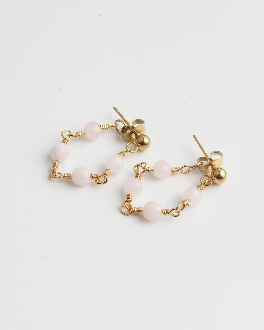 Pendientes estilizados de piedras múltiples Carmen, Lucía & Rocío – imagen 3