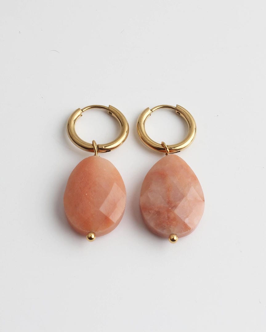 Pendientes colgantes de piedra natural elegantes y atemporales Carmen, Lucía & Rocío – imagen 4