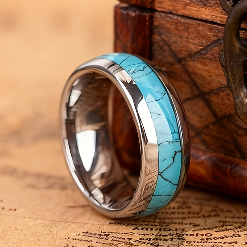 Anillo de moda turquesa elegante