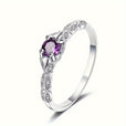 Anillo minimalista radiante de circonita – imagen 2