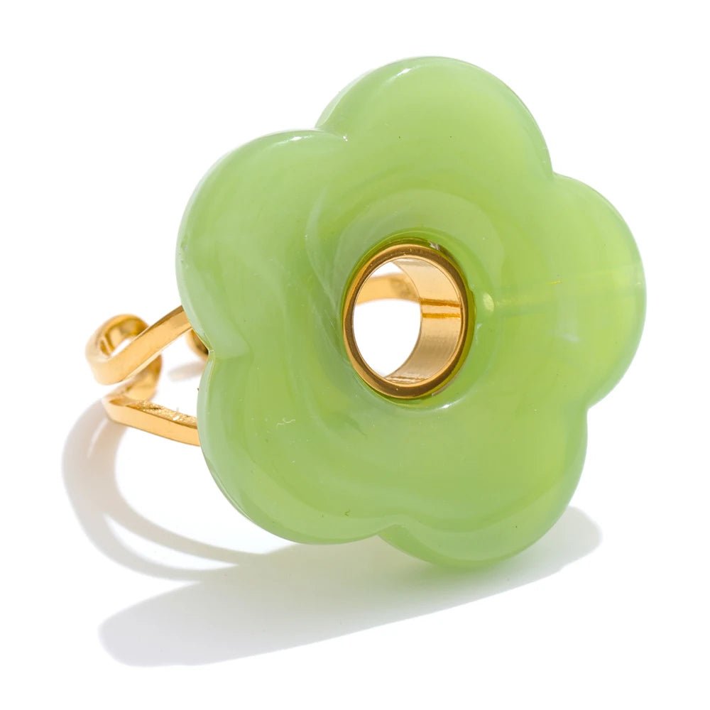 Anillo abierto Flor Dulce — Carmen, Lucía & Rocío