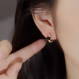 Pendientes vintage de circonita redonda – imagen 2