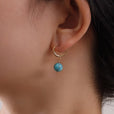 Pendientes sofisticados de turquesa – imagen 2