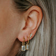 Pendientes elegantes Leonore con piedras de color – imagen 6