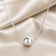 Collar Beadball de oro blanco