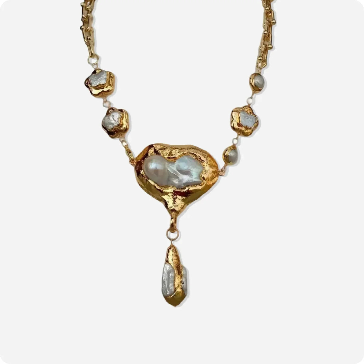 Collar colgante de perlas Símbolos Celestiales — Carmen, Lucía & Rocío