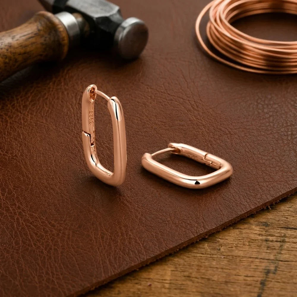 Pendientes urbanos de cobre con broche – imagen 2