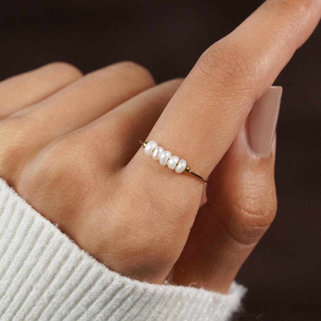 Anillo etéreo de perla de agua dulce – imagen 4