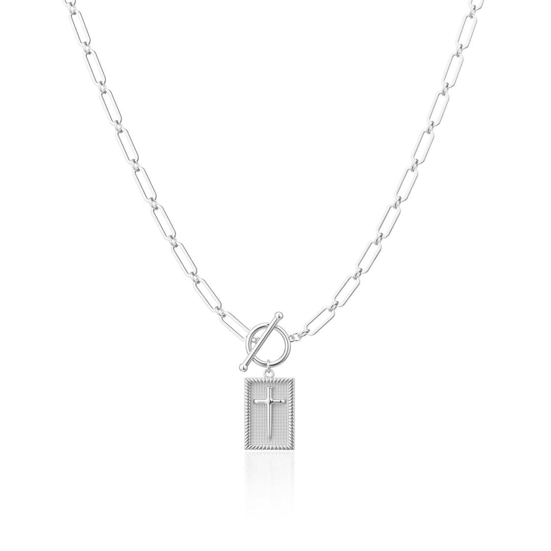 Collar elegante con colgante de cruz única – imagen 5