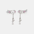 Pendientes de circonita flor de cerezo