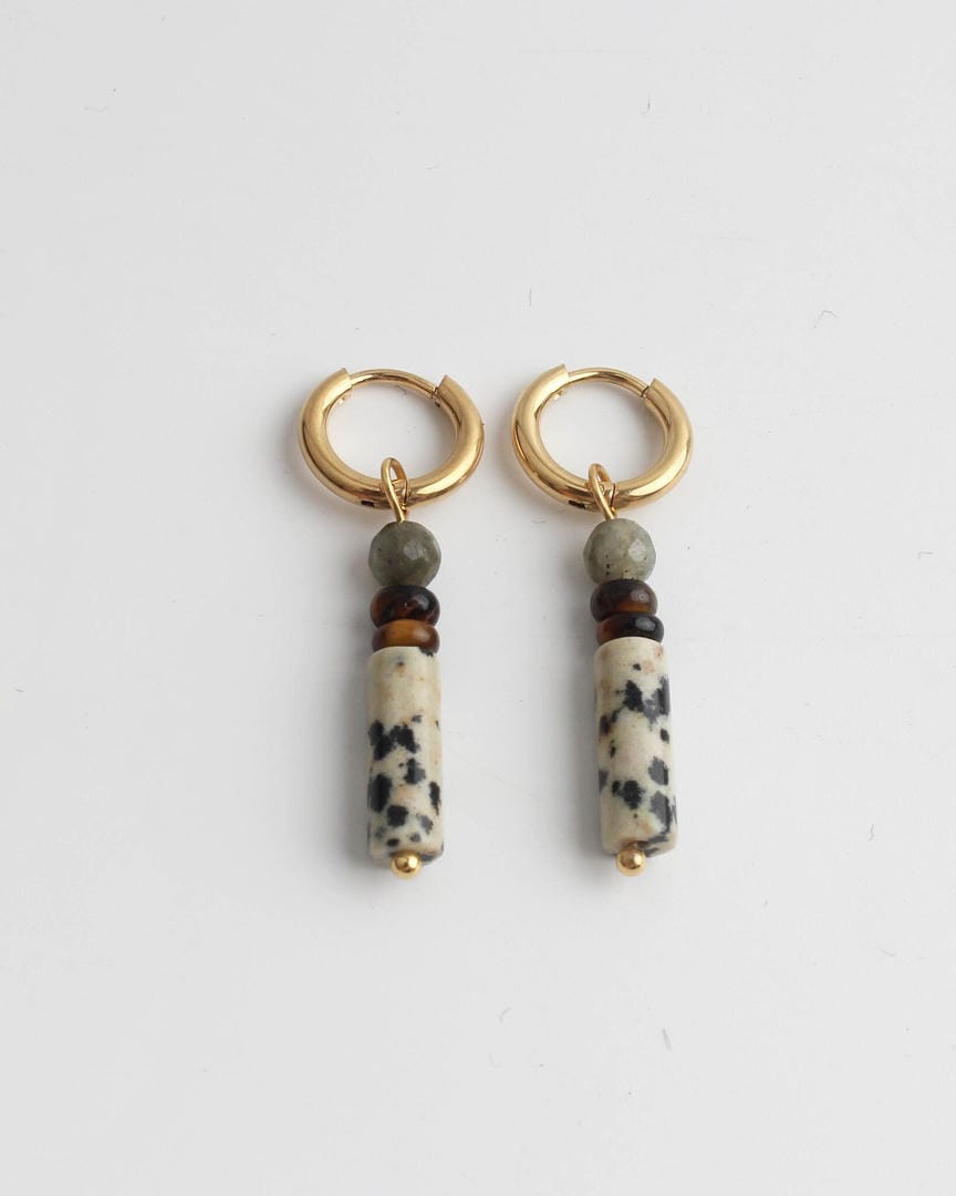 Pendientes Frida de jaspe refinados