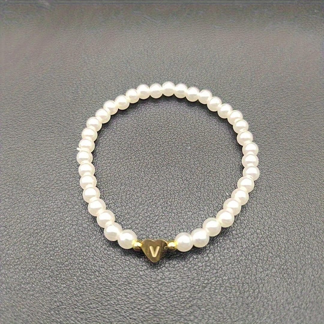 Pulsera de perlas con letras de la A a la Z – imagen 23