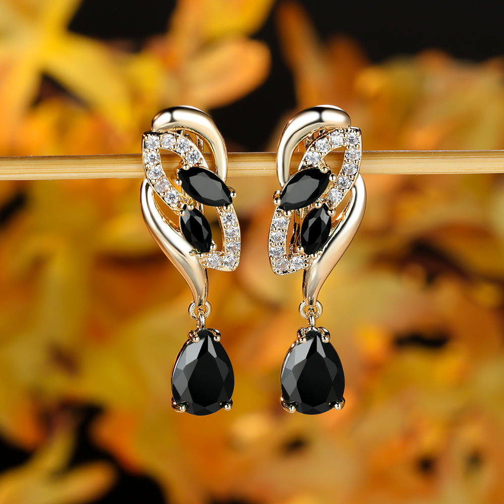 Pendientes glamour de piedra natal