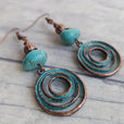 Pendientes aro retro bohemios