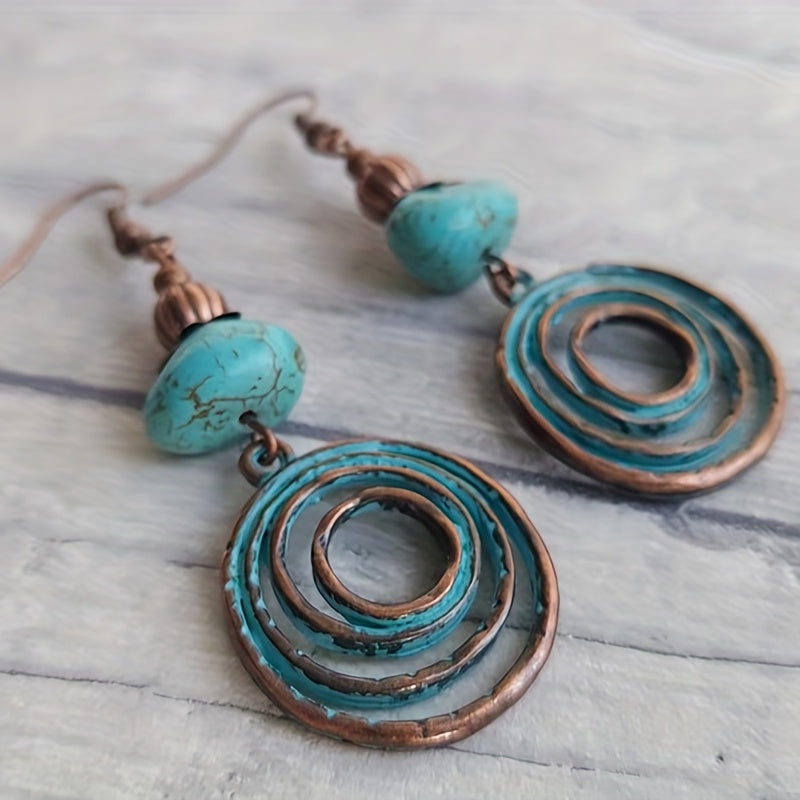Pendientes aro retro bohemios