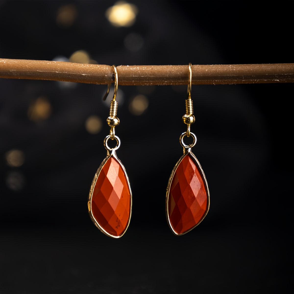 Pendientes colgantes majestuosos de corte ojo de caballo – imagen 3