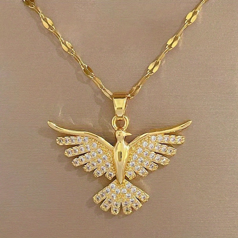 Collar de circonita Phoenix en oro blanco – imagen 2