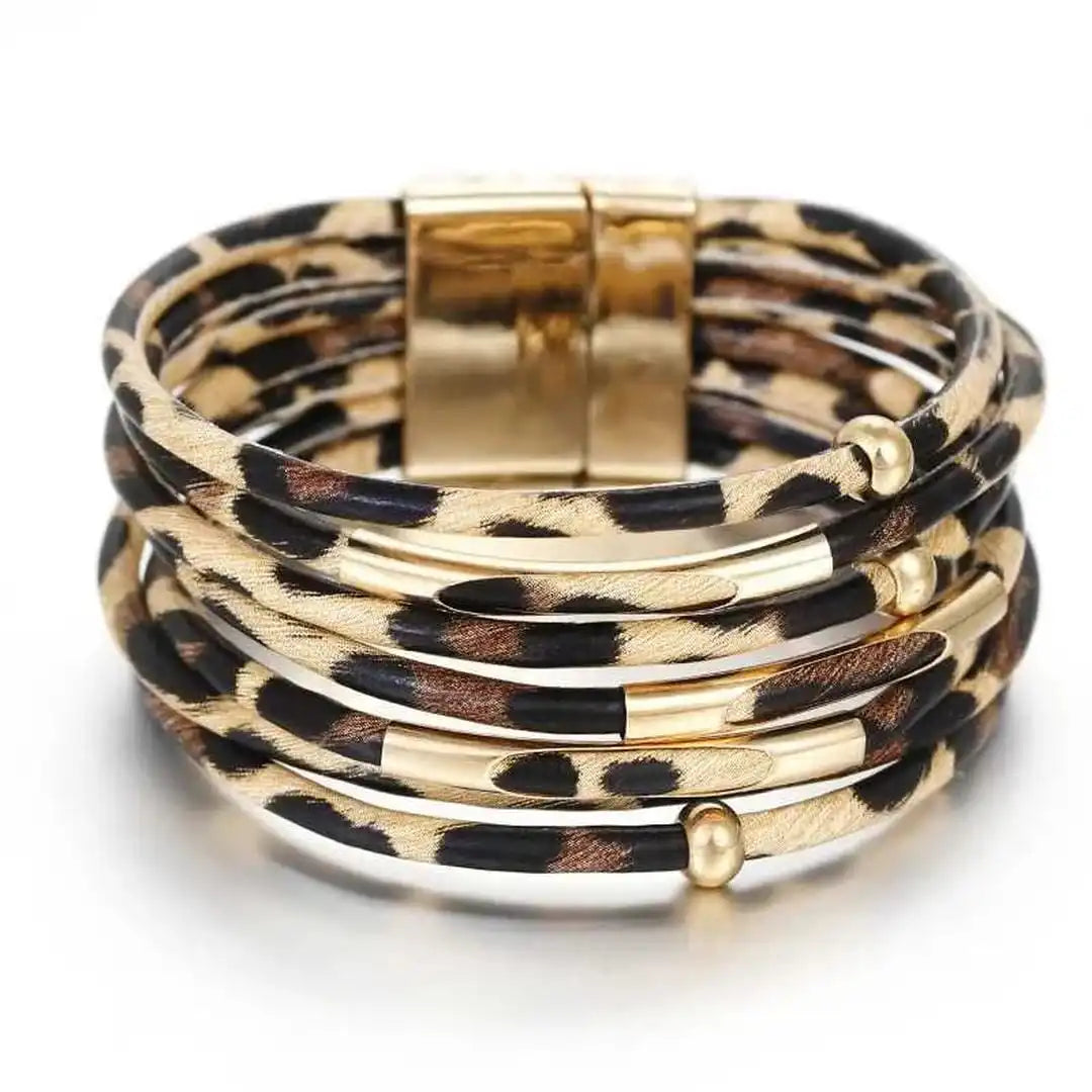 Pulsera envolvente boho ancha y multicapa – imagen 2