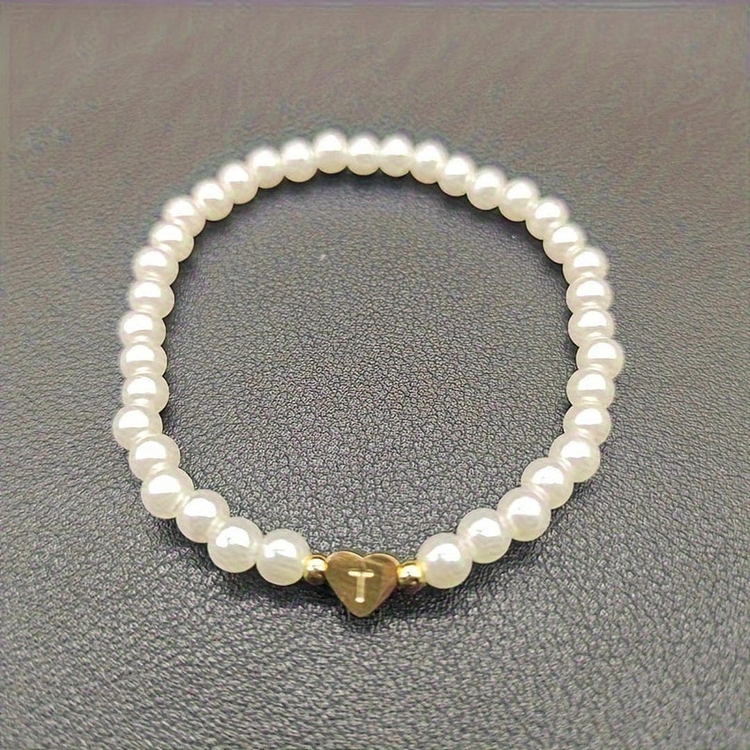 Pulsera de perlas con letras de la A a la Z – imagen 21