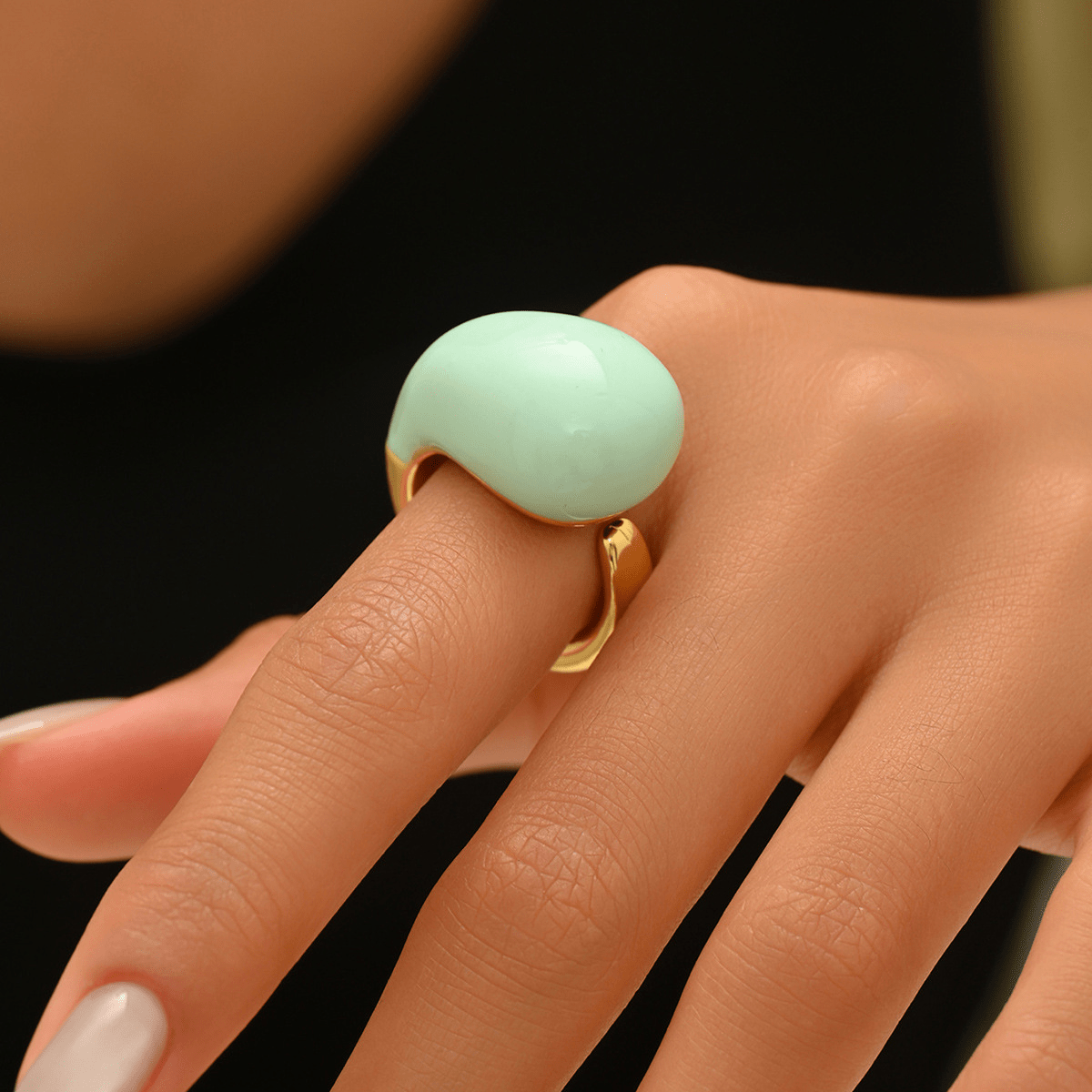 Anillo de esmalte gota de rocío – imagen 7