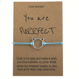 Pulsera plateada Purrrfect para regalo – imagen 4